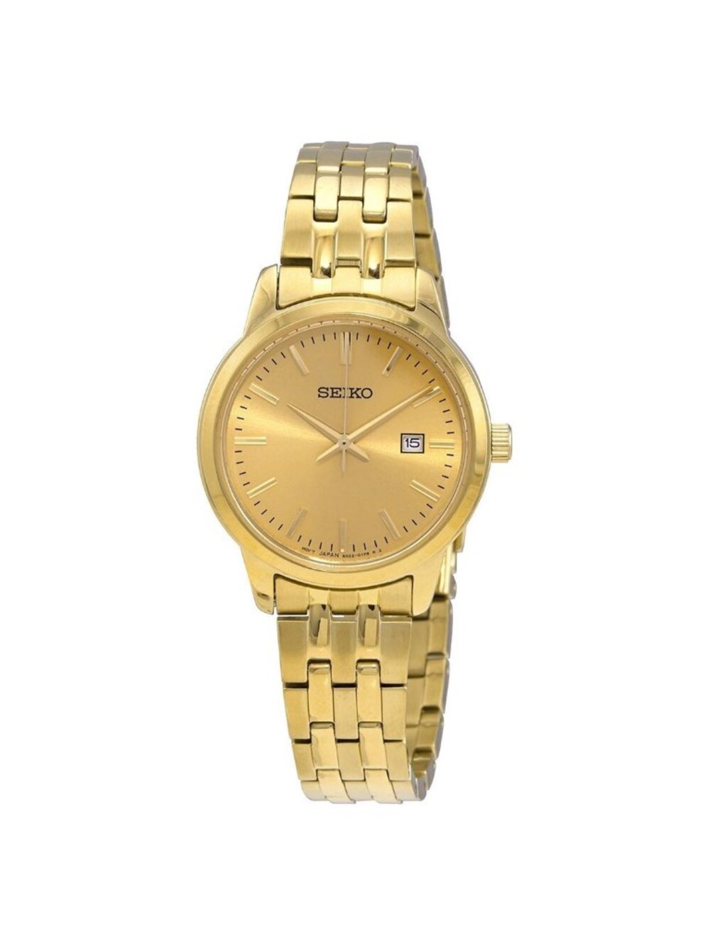 NWT Seiko Essentials Quartz Champagne Dial Ladies Watch